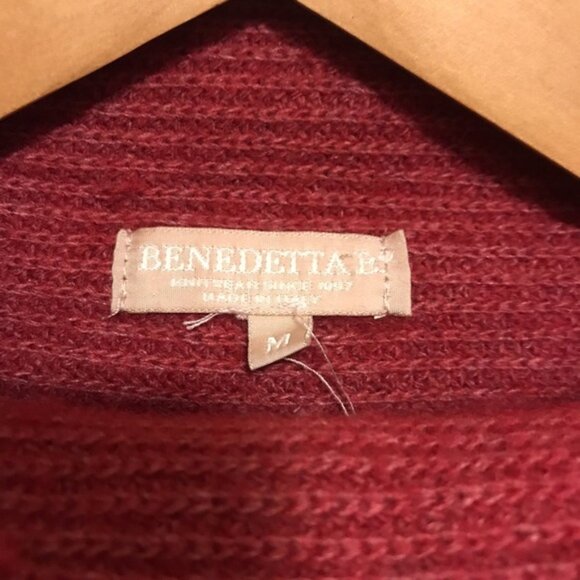 Bendetta B Wool Cashmere Blend Turtle Neck Sweater Fall Winter Warm - Picture 4 of 7